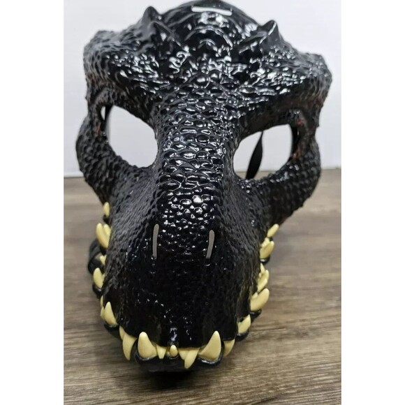 Mattel Jurassic World‎ Fallen Kingdom Indoraptor Dinosaur Black Kids Mask - Picture 1 of 4